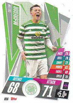 Callum McGregor Celtic Glasgow 2020/21 Topps Match Attax CL #CEL06